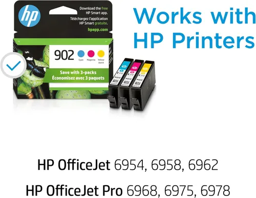 Miniatura 8 de HP 902 3 cartuchos de tinta Cian, magenta, amarillo T6L86AN, T6L90AN, T6L94AN (T0A38AN # 140) (el empaque puede variar)