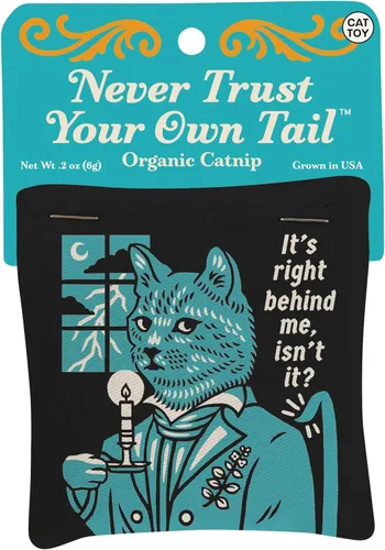 Miniatura 5 de Blue Q I Love My A'hole Cat Catnip Toys - Juguetes duraderos para gatos para morder, hierba gatera orgánica cultivada en Estados Unidos, suministros