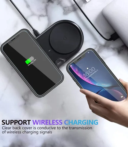 Miniatura 7 de Diverbox Funda para iPhone XR [Protector de Pantalla de Vidrio Templado] [A Prueba de Golpes] [A Prueba de Caídas] Funda de Teléfono de Protección