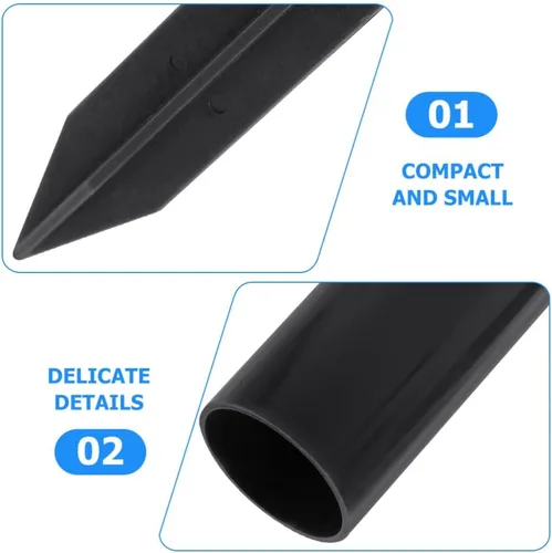 Miniatura 6 de Yardwe Accesorios de poste de luz solar para exteriores, hebilla de conector de enlace de repuesto con estacas de plástico de 1.25 pulgadas