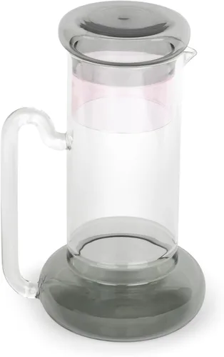 Miniatura 2 de Elle Decor Juego de jarras de noche, jarra de 32 onzas con taza, vaso que funciona como tapa para agua, jugo y enjuague bucal, servidor de bebidas