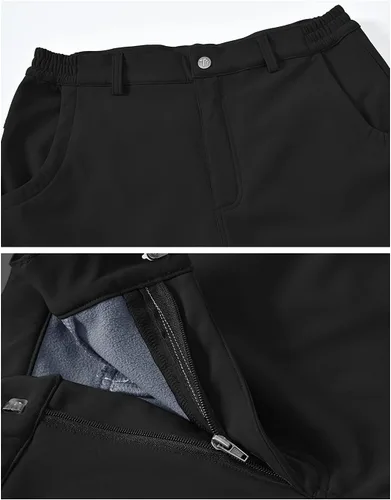 Miniatura 3 de BGOWATU Men's Cargo Hiking Pants Fleece Lined Waterproof Windproof Snow Ski Insulated Pant with 6 Pockets