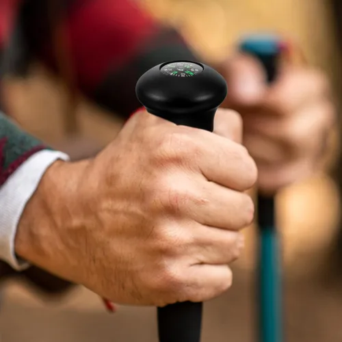 Miniatura 6 de SUPVOX Brújula de mango de bola de bastón de trekking: reemplazo de la brújula de palanca de senderismo para bastones de madera, montañismo