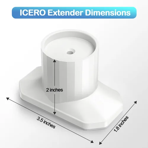 Miniatura 2 de ICERO Protector de pared extensor para puerta de bebé (paquete de 4) Kit de extensión de puertas montadas a presión que extiende puertas