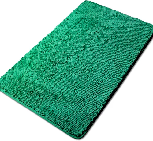 Miniatura 229 de Yeaban Alfombra de pasillo de baño de 24 x 72 pulgadas, antideslizante, alfombra de baño larga de felpilla gruesa, absorbente y lavable, alfombra