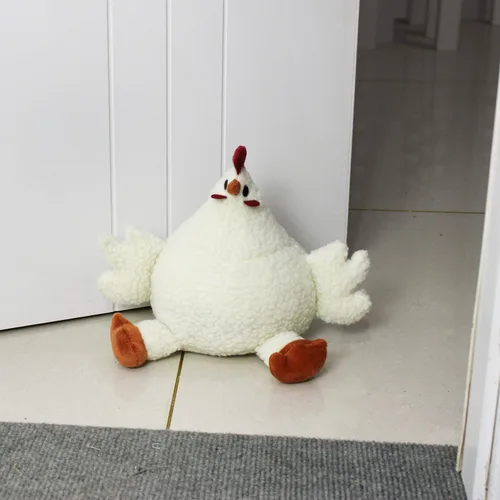 Miniatura 5 de Lindo Tope Decorativo para Puerta para Hogar y Oficina, Topes de Puerta de Piso, Protectores de Pared Pesados de Tela con Peso de Animal, Pollo