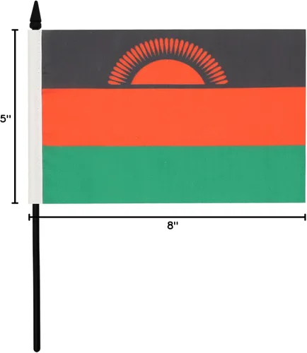 Miniatura 269 de AZ FLAG Sierra Leone Bandera de mesa 5'' x 8'' - Bandera de escritorio de Sierra Leona 21 x 14 cm - Bastón y base de plástico negro