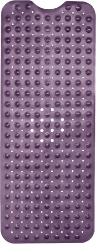 Miniatura 12 de ENKOSI Tapete de baño antideslizante, extra largo de 40 x 16 pulgadas, tapete antideslizante grande para bañera y ducha con ventosas y agujeros