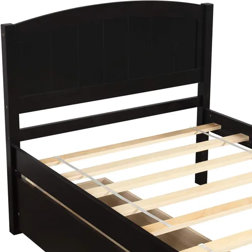 Miniatura 7 de Harper & Bright Designs Cama de plataforma de tamaño individual con 2 cajones de almacenamiento, marco de cama individual de madera