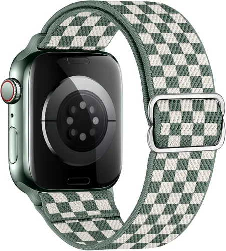 Miniatura 20 de Correas elásticas de nailon compatibles con Apple Watch de 1.496 pulgadas, 1.575 pulgadas, 1.614 pulgadas, 1.654 pulgadas, 1.732 pulgadas, 1.732