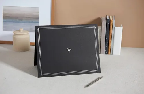 Miniatura 5 de Gartner Studios Gris con Soportes para Certificados de Lámina Plateada, Papelería Personalizada, 9.5" x 11.875", 6 Unidades Gris con plata