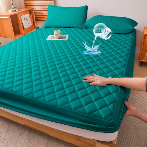 Miniatura 10 de WESLEEPER Protector de Colchón Impermeable Protector de Colchón Tamaño Completo Cubierta de Cama de Colchón Súper Suave Transpirable Lavable a Azul