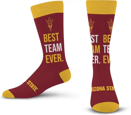 For Bare Feet NCAA Unisex Best Team Ever Crew Sock Ncaa