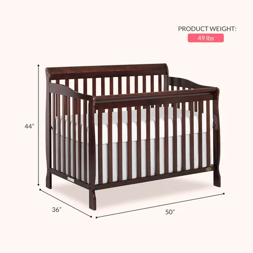 Miniatura 3 de Dream On Me Ashton Cuna convertible 5 en 1 en expreso, certificado Greenguard Gold, 50 x 36 x 44 pulgadas (paquete de 1)