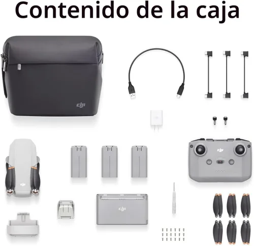 Miniatura 6 de DJI Mini 2 Fly More Combo – Dron plegable ultraligero, cardán de 3 ejes con cámara 4K, fotos de 12 MP, tiempo de vuelo de 31 minutos, transmisión