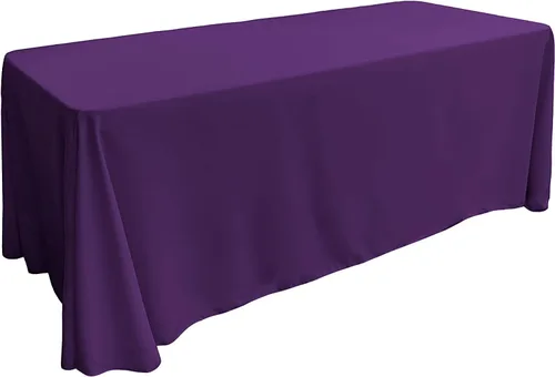Miniatura 131 de LA Linen Mantel rectangular lavable de popelín de poliéster, resistente a las manchas y a las arrugas, cubierta de mesa 60x84, mantel de tela