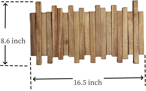 Miniatura 5 de Perchero de Piano de Madera Natural Montado en la Pared Perchero de Pared Gancho de Pared Abatible con 5 Ganchos Gancho de Pared para Entrada