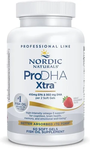 Miniatura 6 de Nordic Naturals ProDHA 1000, Fresa - 120 geles blandos - 1660 mg Omega-3 - Fórmula DHA de alta intensidad para la salud neurológica, estado de ánimo