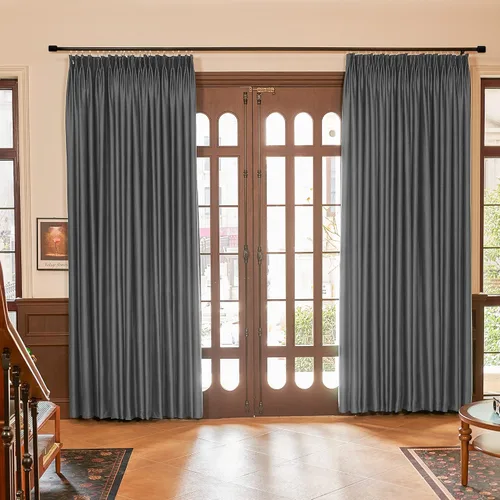 Miniatura 11 de HUTO Cortinas Plisadas de Pinzas Opacas con Aislamiento Térmico para Oscurecer la Habitación, Panel de Tratamiento de Ventana para Sala de Estar