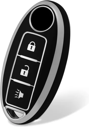 Miniatura 10 de Premium Soft Silicone for Infiniti 3 Buttons Key Fob Cover,Heavy-Duty Keychain with Cover Case Compatible with Nissan Altima Sentra Rogue Armada