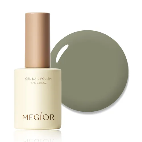 Miniatura 9 de MEGIOR Esmalte de uñas de gel blanco de 0.5 fl oz, color blanco antiguo, secado con luz UV, esmalte de gel francés, arte de uñas, salón de manicura