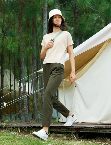 Miniatura 2 de CRZ YOGA - Pantalones de golf elásticos en 4 direcciones para mujer, de 27 pulgadas, pantalones casuales de 78, pantalones deportivos con bolsillos
