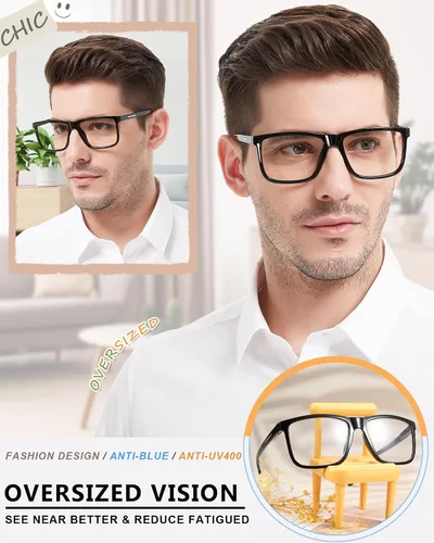 Miniatura 2 de MARE AZZURO Lentes de lectura con bloqueo de luz azul para hombres y lectores de computadora 1.0 1.25 1.5 1.75 2.0 2.25 2.5 2.75 3.0 3.5 4.0 5.0 6.0