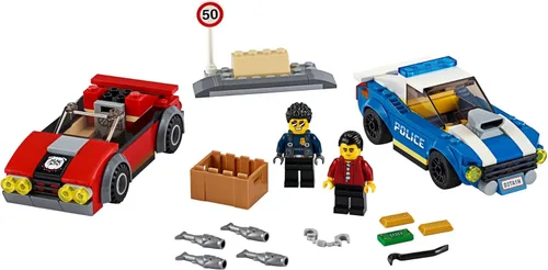 Miniatura 5 de LEGO City Police Highway Arrest 60242 Juguete policial, divertido juego de construcción para niños (185 piezas)