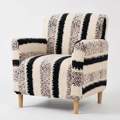 Miniatura 52 de LiveGo - Funda elástica para sillón de mediados de siglo moderno de 1 pieza, fundas de acento de jacquard para silla con brazos, fundas impermeables