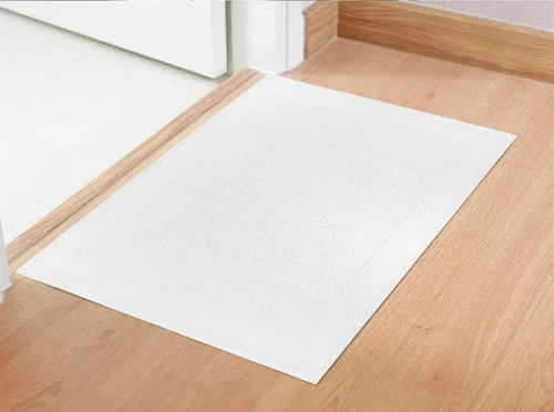 Miniatura 8 de Paquete de 6 toallas de baño blancas de 20 x 30 pulgadas, tapetes de baño económicos de hotel para piso de baño, calidad de hotel y tapetes de baño