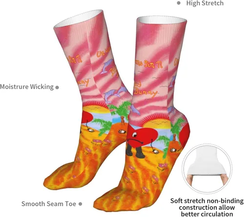 Miniatura 9 de HREFZCI Singer Socks Gift Socks For Men Women Heart Decorations