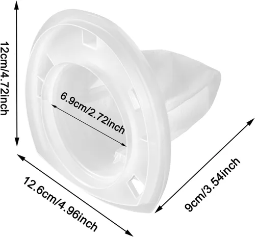 Miniatura 3 de Paquete de 6 filtros de repuesto compatibles con aspiradora de mano Black & Decker VF110 CHV1410L, CHV1410, CHV9610, CHV1210, CHV1410B, CHV1510