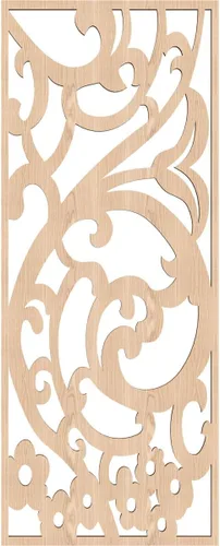Miniatura 2 de Bridgewater - Paneles de pared decorativos de madera con calado, 9 3/8 pulgadas de ancho x 24 3/8 pulgadas de alto x 1/4 de alto, nogal