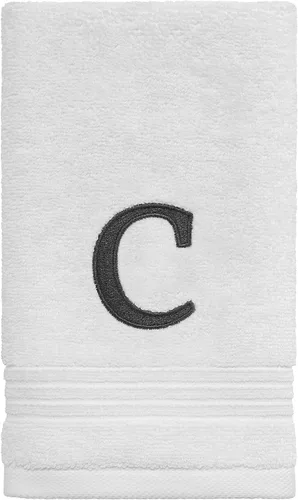 Miniatura 14 de Avanti Linens - Toalla de dedos, algodón suave y absorbente, decoración de baño bordada (colección de monogramas, inicial J)