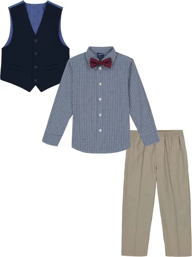 Miniatura 3 de Nautica - Conjunto de 4 piezas para niño incluye camisa de vestir, corbata, chaleco y pantalones