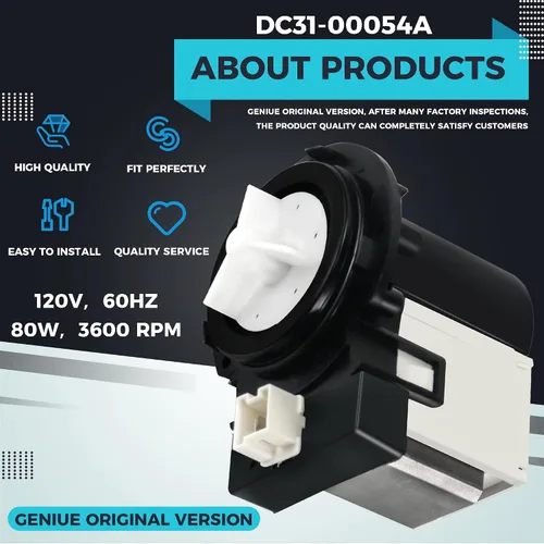 Miniatura 5 de El motor de la bomba de drenaje de la lavadora DC31-00054a apto para lavadora Sam-sung reemplaza DC31-00016A 1534541 AP4202690 por Appliancemate