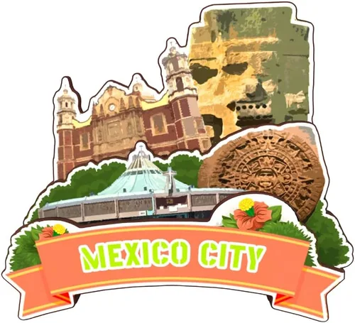Miniatura 6 de Imán de nevera Cancún México Colección de madera 3D Madera Hecho a mano Recuerdos de la ciudad de viaje, imán para nevera Decoración del Hogar
