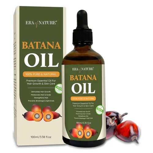 era of nature Aceite de batana para el crecimiento del cabello, aprobado por el Dr. Sebi, 100% puro, crudo y sin refinar de Honduras, nutre el