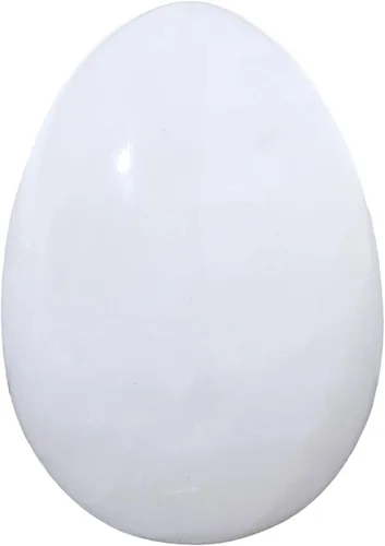 Miniatura 10 de Huevo de piedra pulida para el día de Pascua, palma/bolsillo/preocupación Enegry de cristal curativo, figura Fengshui, piedra lunar de 1.8 x 1.3