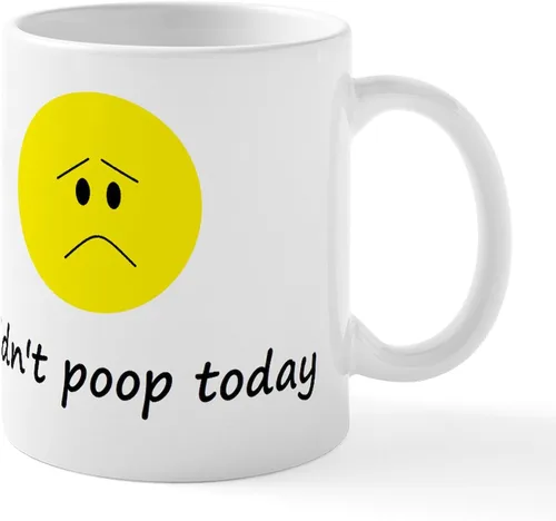 Miniatura 24 de CafePress Time To Poop Mugs Taza de café de cerámica de 11 oz (11.0 fl oz)