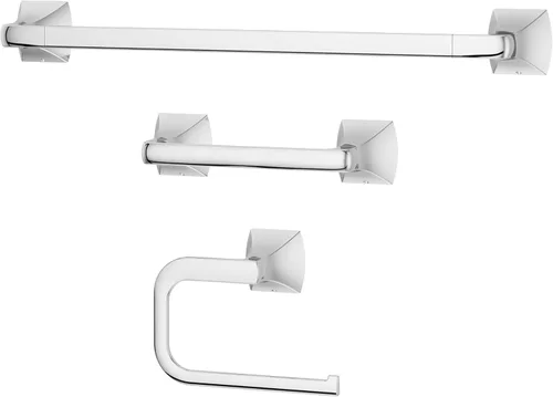 Miniatura 13 de Soporte de papel higiénico Pfister Bruxie, soporte de rollo de papel higiénico para baño, montado en la pared, con tornillos, acabado negro mate