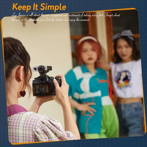 Miniatura 6 de Flash Godox Lux Junior para Canon/Sony/Fujifilm/Nikon/Panasonic/Olympus, GN12 con 7 niveles de potencia de flash, control óptico S1/S2, flash