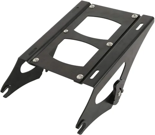 Miniatura 7 de TCMT Caja de maletero de motocicleta cortada de 10.7", respaldo envolvente, soporte de montaje para 2 personas, compatible con Harley 2014-2025 Con