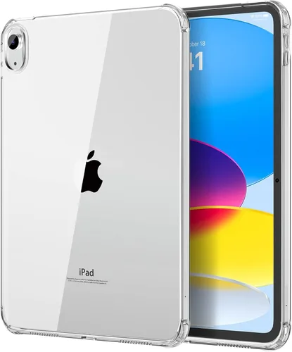 MoKo Funda transparente para iPad (A16) de 11ª generación 2025 de 11 pulgadas/10ª generación 2022 de 10.9 pulgadas, TPU suave y ligero, 1