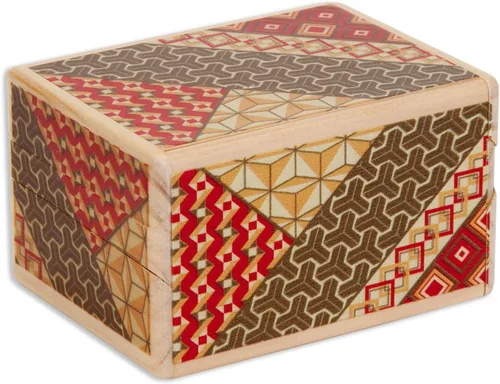 Miniatura 9 de Bits and Pieces - Caja de rompecabezas Secret Puzzle Box detallada de mosaico - Solución en 7 pasos - Caja de rompecabezas de madera para guardar