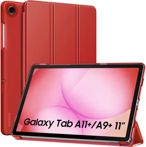 Miniatura 38 de MoKo Funda para Galaxy Tab A9+/A9 Plus de 11 pulgadas 2023, Funda Protectora Inteligente Delgada con Soporte y Carcasa Trasera Translúcida de PC