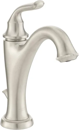 American Standard 7106101.295 Patience - Grifo de baño de un solo orificio, níquel cepillado