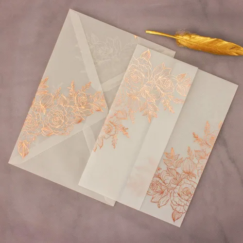 Miniatura 6 de LUCKY STAR 25 juegos de tarjetas de invitaciones de boda con sobres, hojas interiores en blanco para despedida de soltera, fiesta de bebé, Lámina