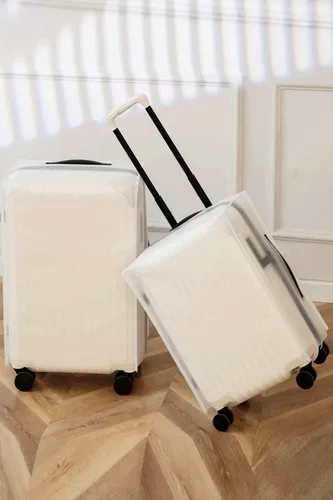 Miniatura 5 de 20 22 24 28 pulgadas equipaje cubierta protector bolsa EVA plástico transparente maleta cubierta protectores viaje equipaje manga protector