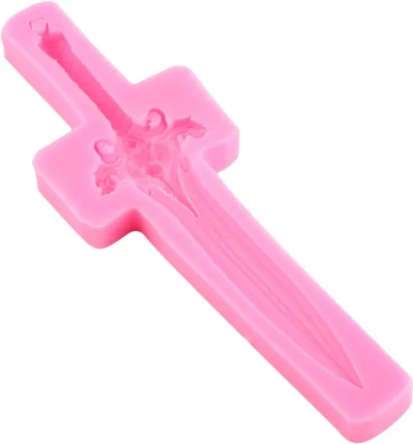 Miniatura 7 de Molde de silicona con espadas para armas de fondant para decoración de pasteles, decoración de cupcakes, dulces, chocolate, polímero, pasta de goma
